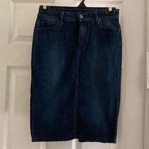 Joes jeans dark denim jean pencil skirt sz w 24 XS